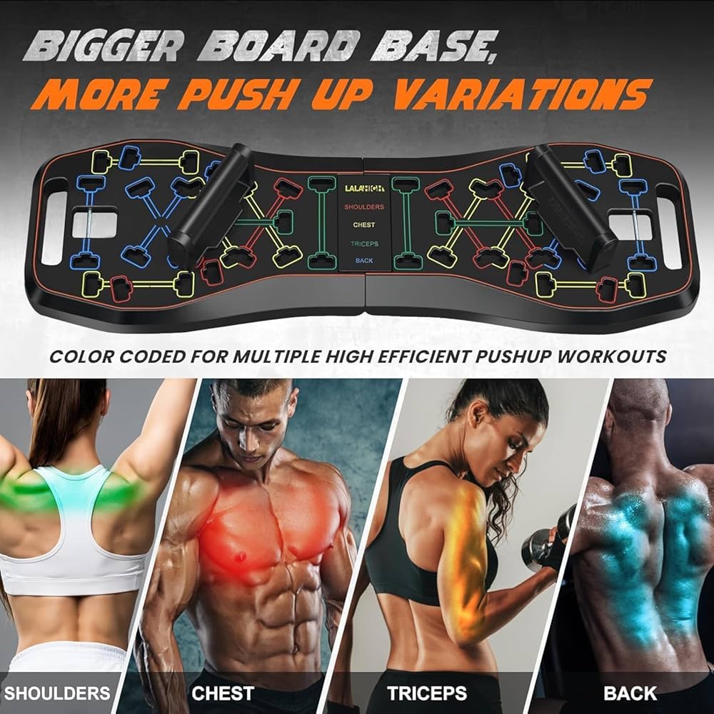 Amazon | LALAHIGH アップグレードプッシュアップボード 多機能 20イン