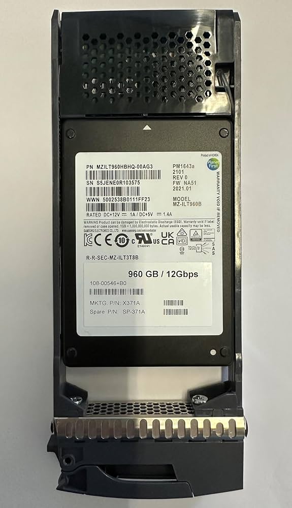 Amazon.com: X371A, SP-371A NetApp ($319 ea.) 960GB, SSD, SAS