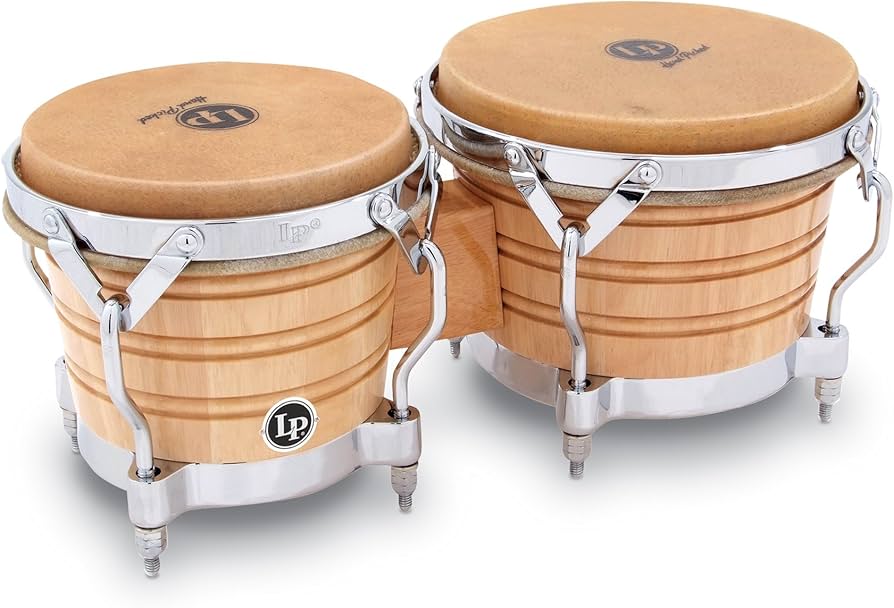 Amazon.com: Latin Percussion LP Generation II® Bongos, Natural
