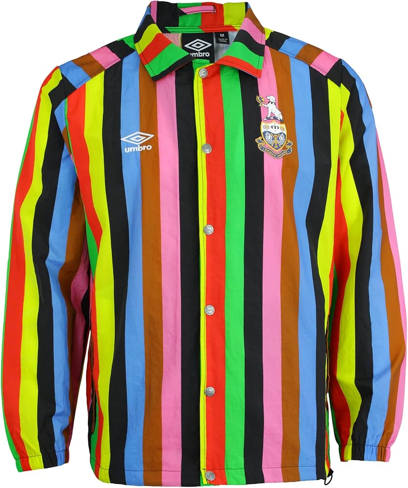 Umbro Men's Croquet Stripe Field Jacket, Multi Color Large at