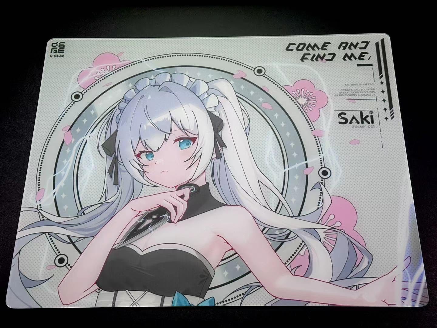 Amazon.co.jp: D-GLOW 影 Saki ガラスマウスパッド/ゲーミングマウス