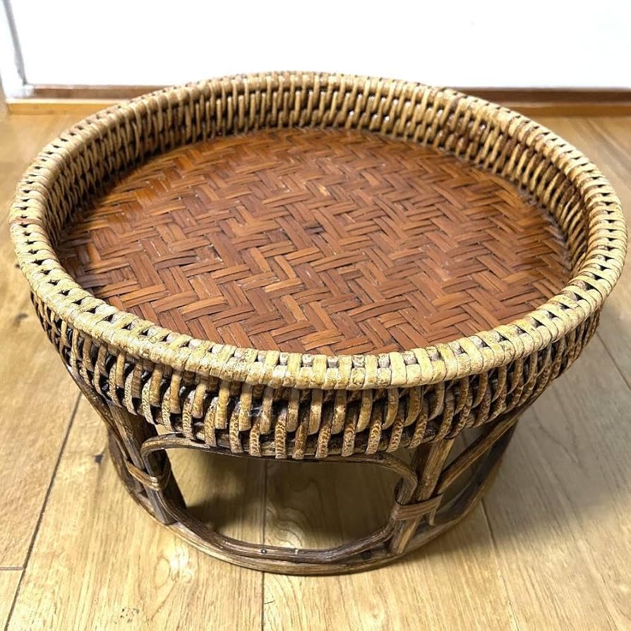 Amazon.co.jp: タイ カントーク テーブル トレイ アジアン 竹