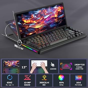 Amazon | メカニカルキーボード Kwumsy K3 DIY可能 US配列 黄軸 82キー