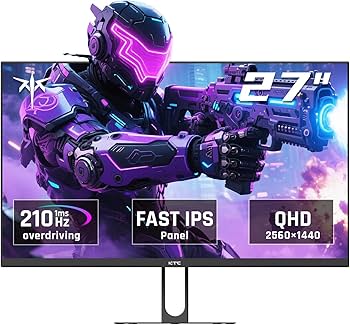 Amazon.co.jp: KTC 27インチ QHD ゲーミングモニター 2K 200Hz 最大