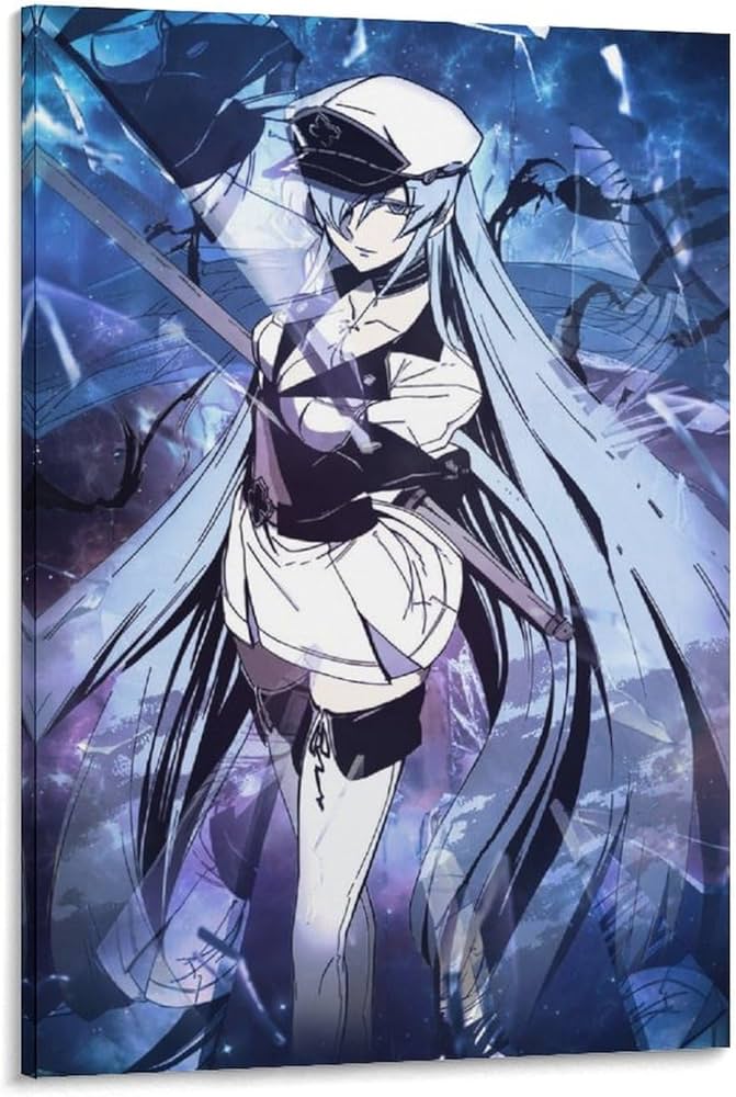 Amazon.co.jp: アカメが斬る エスデス アニメアート HD ポスター 壁画