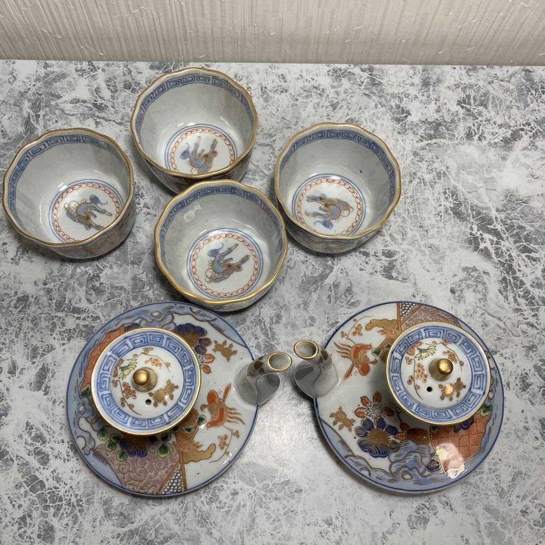 Amazon.co.jp: 古伊万里 有田焼 年木谷窯 酒器 蕎麦猪口 当時物 レトロ