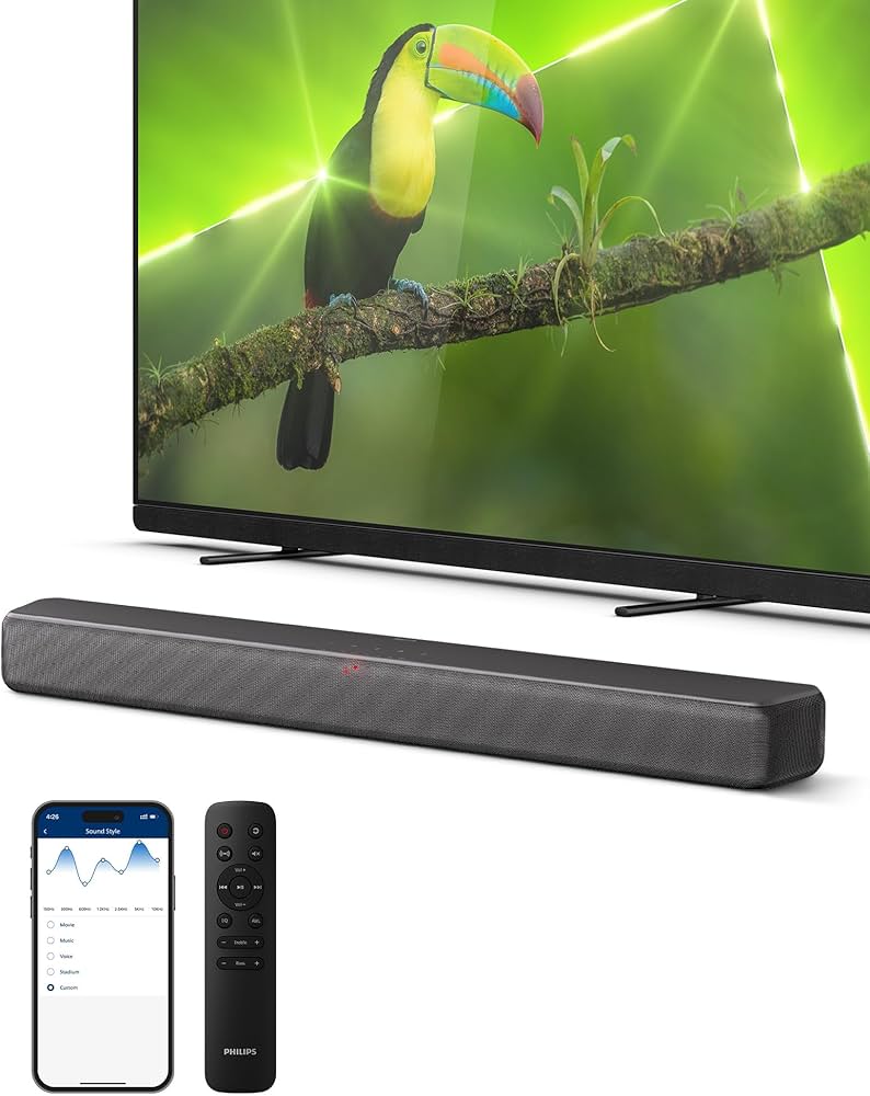 Amazon.com: Philips B5109 SoundBar for TV, 2.0 Channel Sound, DTS