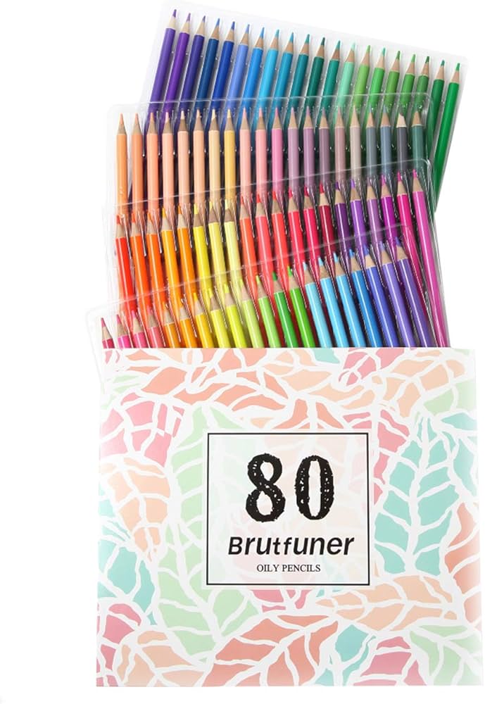 Amazon | [プロ仕様] 油性色鉛筆 80色 セット 鉛筆削り付き 大人の