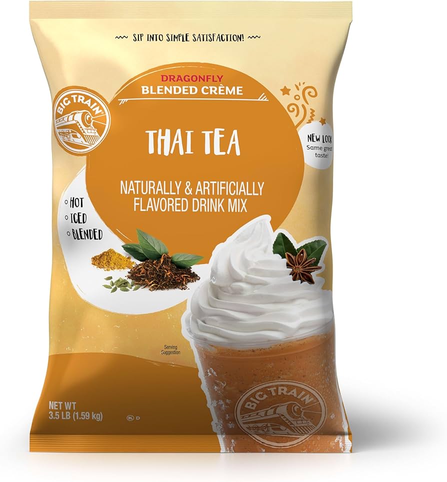 Amazon.com : Big Train Dragonfly Thai Tea Blended Crème Beverage