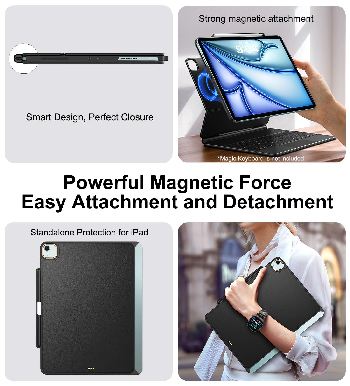 Amazon.com: Magic-Keyboard Compatible Case for iPad Air 13 inch