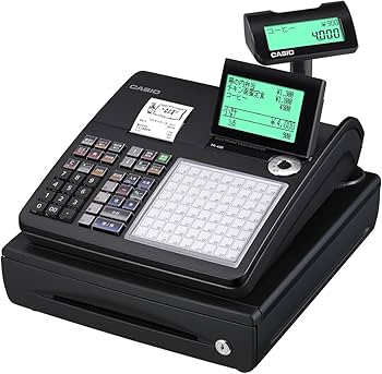 Amazon | カシオ レジスター 4部門 飲食店向け 小型 ドロア TK-400-BK