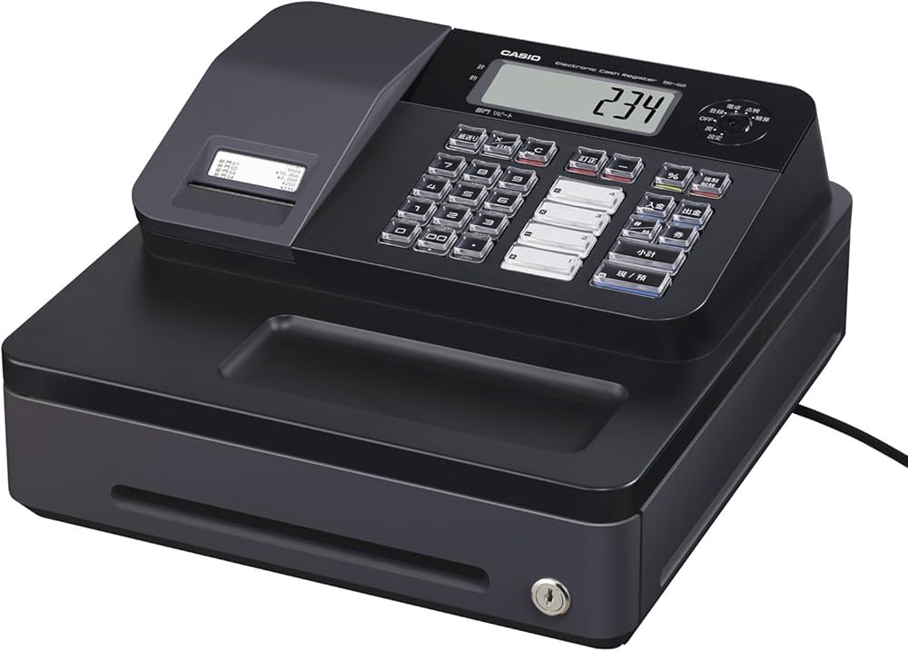 Amazon | カシオ レジスター 4部門 小型ドロア SE-G2-BK ブラック