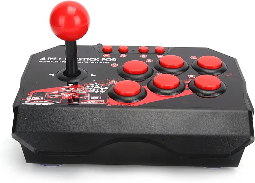Amazon.com: Arcade Fight Stick, 4 in 1 Wired Arcade Joystick