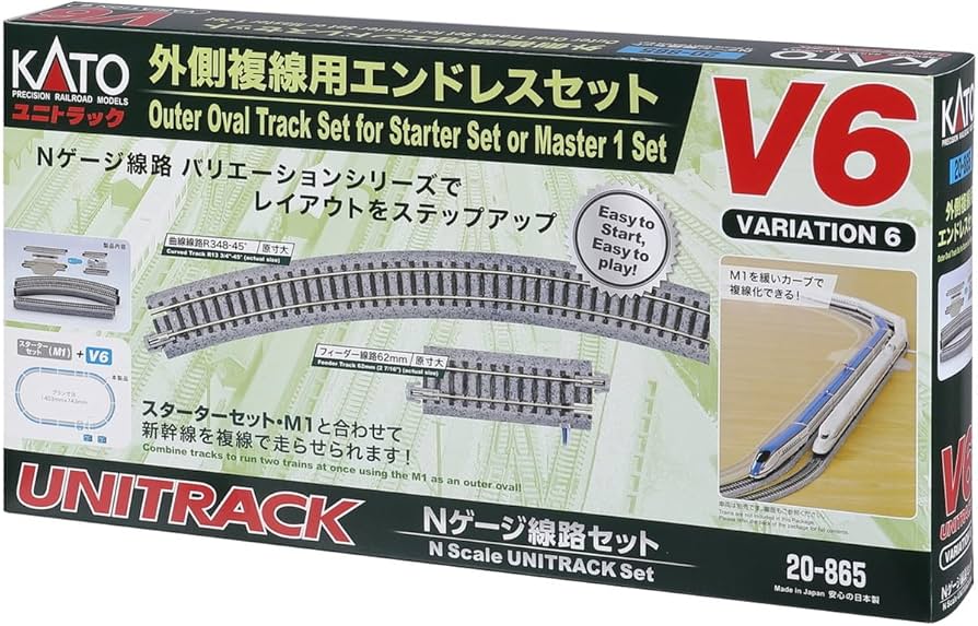 Amazon | KATO Nゲージ 外側複線用エンドレスセット V6 20-865 鉄道