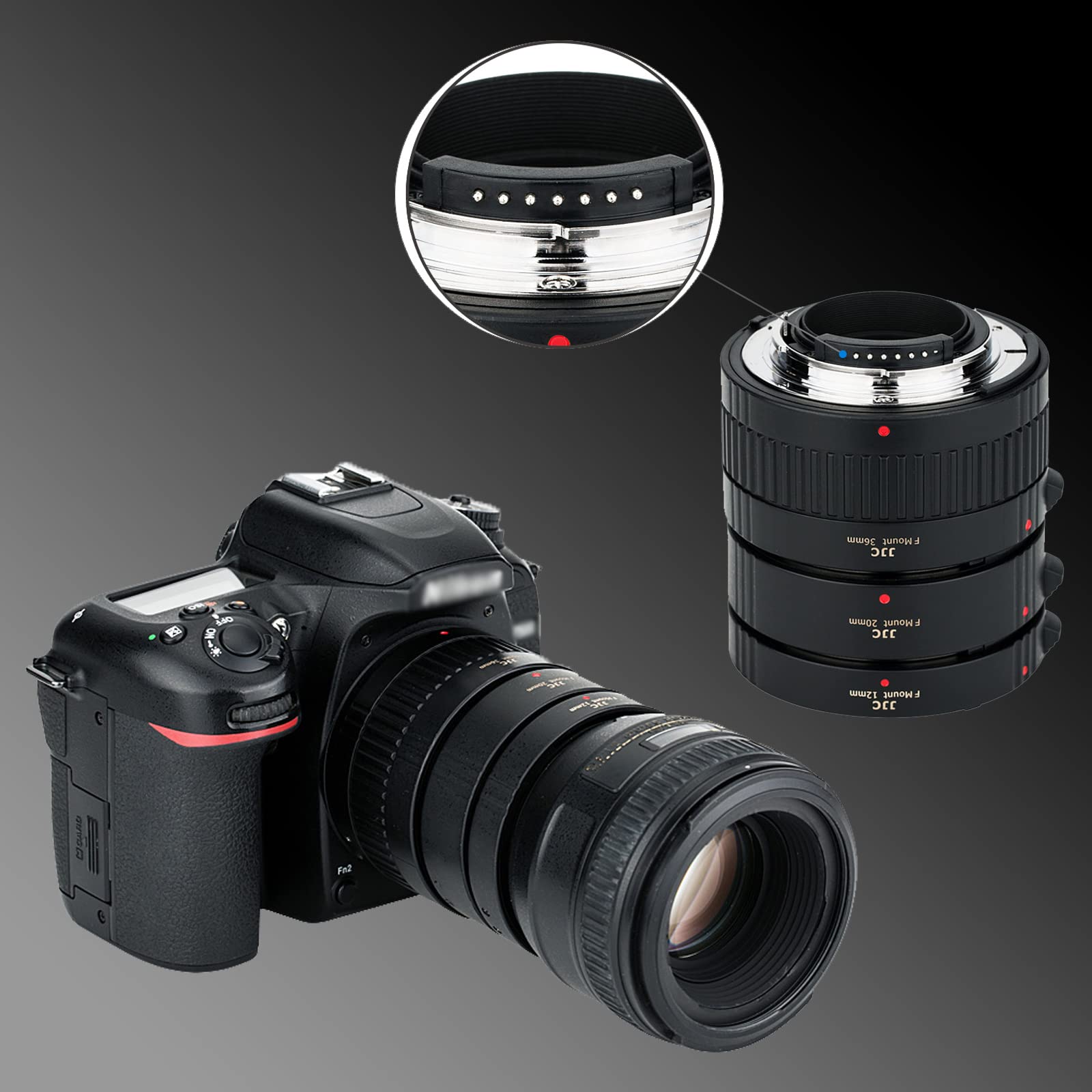 Amazon | JJC 接写リング デジタル接写リングセット エクステンション