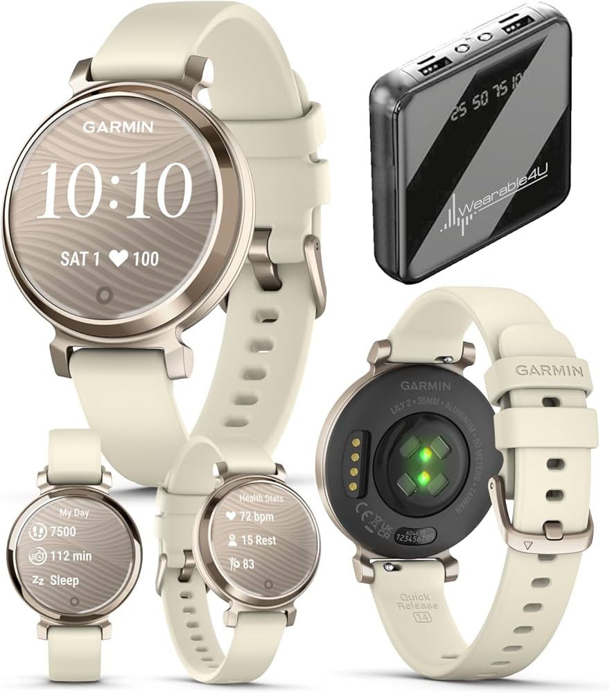 Amazon.com: Wearable4U Garmin Lily 2 - Cream Gold with Coconut