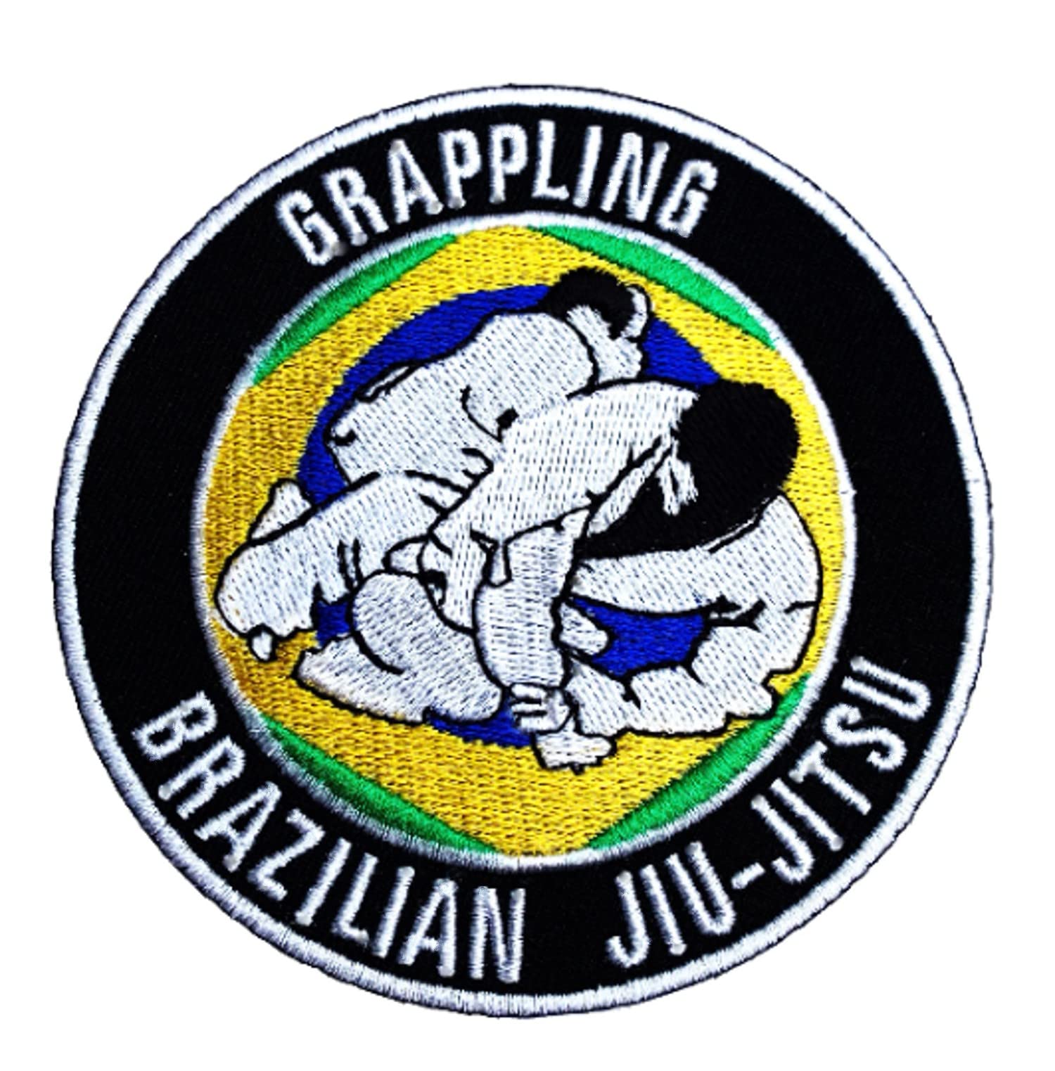 Amazon.co.jp: Brazilian Jiu Jitsu ブラジリアン柔術 挌闘シーン 刺繍