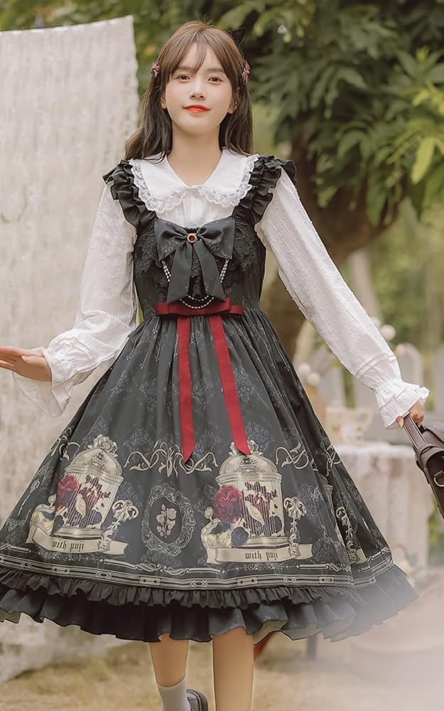 Amazon.co.jp: [ZATAO] ロリータ ワンピース JSK ジャンパースカート