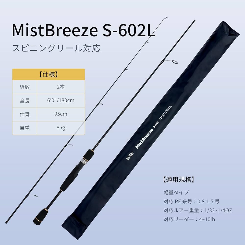 Amazon | NagiTakumi 釣り竿 スピニングロッド カーボン製 軽量型 L/ML