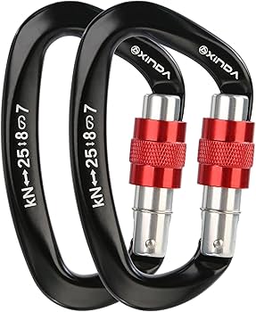 Amazon.com : XINDA Screwgate Locking Carabiner Clip - Professional