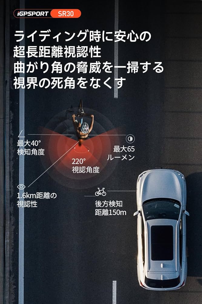 Amazon | iGPSPORT SR30 自転車 テールライト 自動点灯 IPX7 軽量