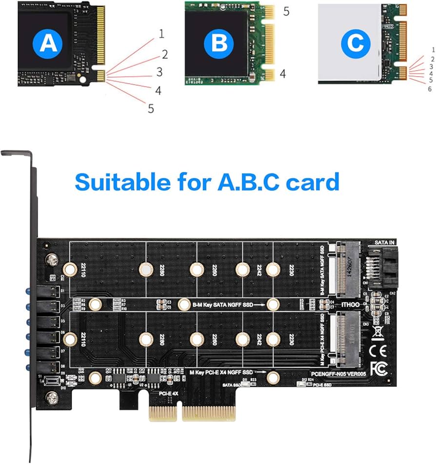 Amazon.co.jp: MZHOU M.2 SSD - PCIe 3.0 X4 アダプターカード M.2 SSD