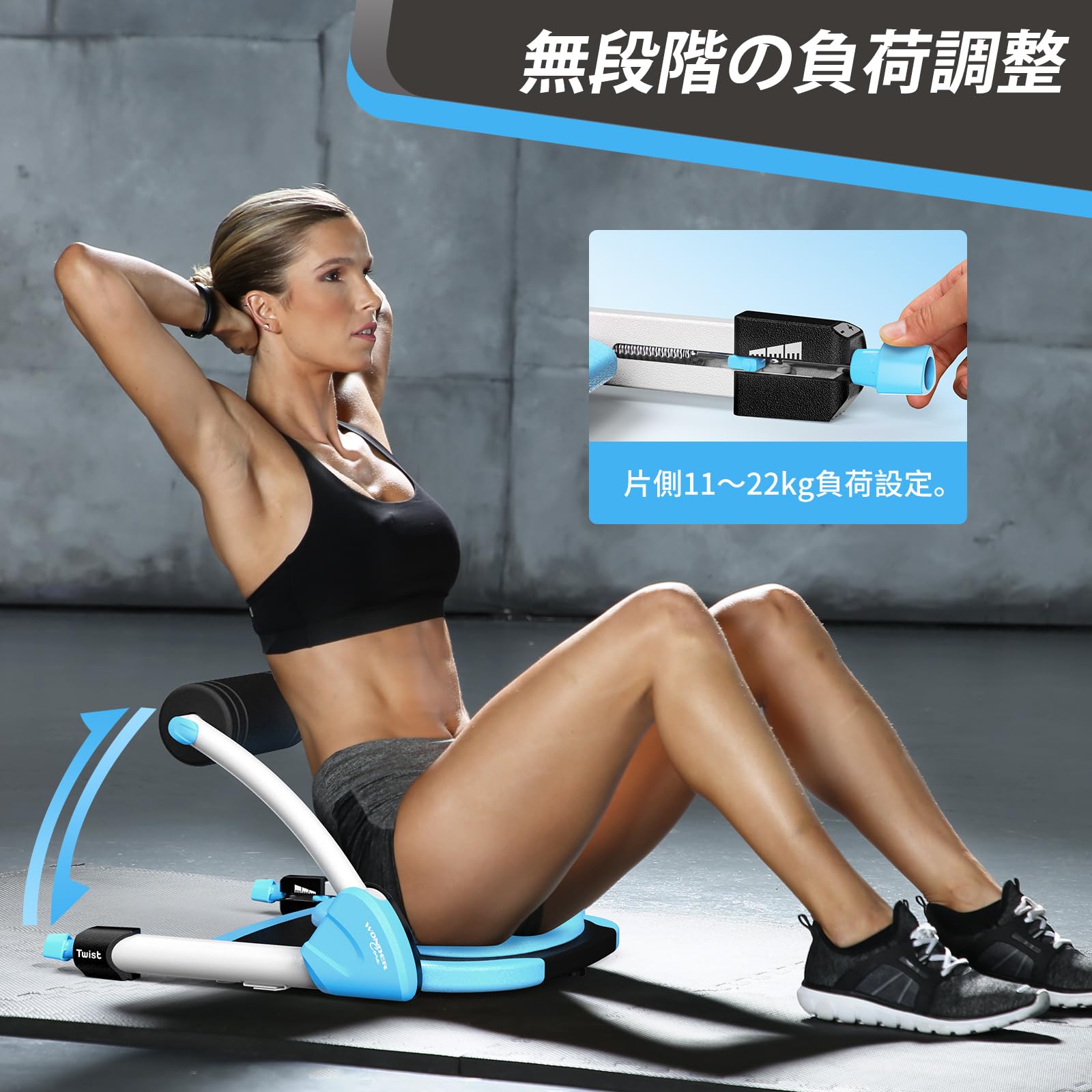 Amazon.co.jp: ワンダーコア スマート - [倒れるだけで腹筋] 腹筋