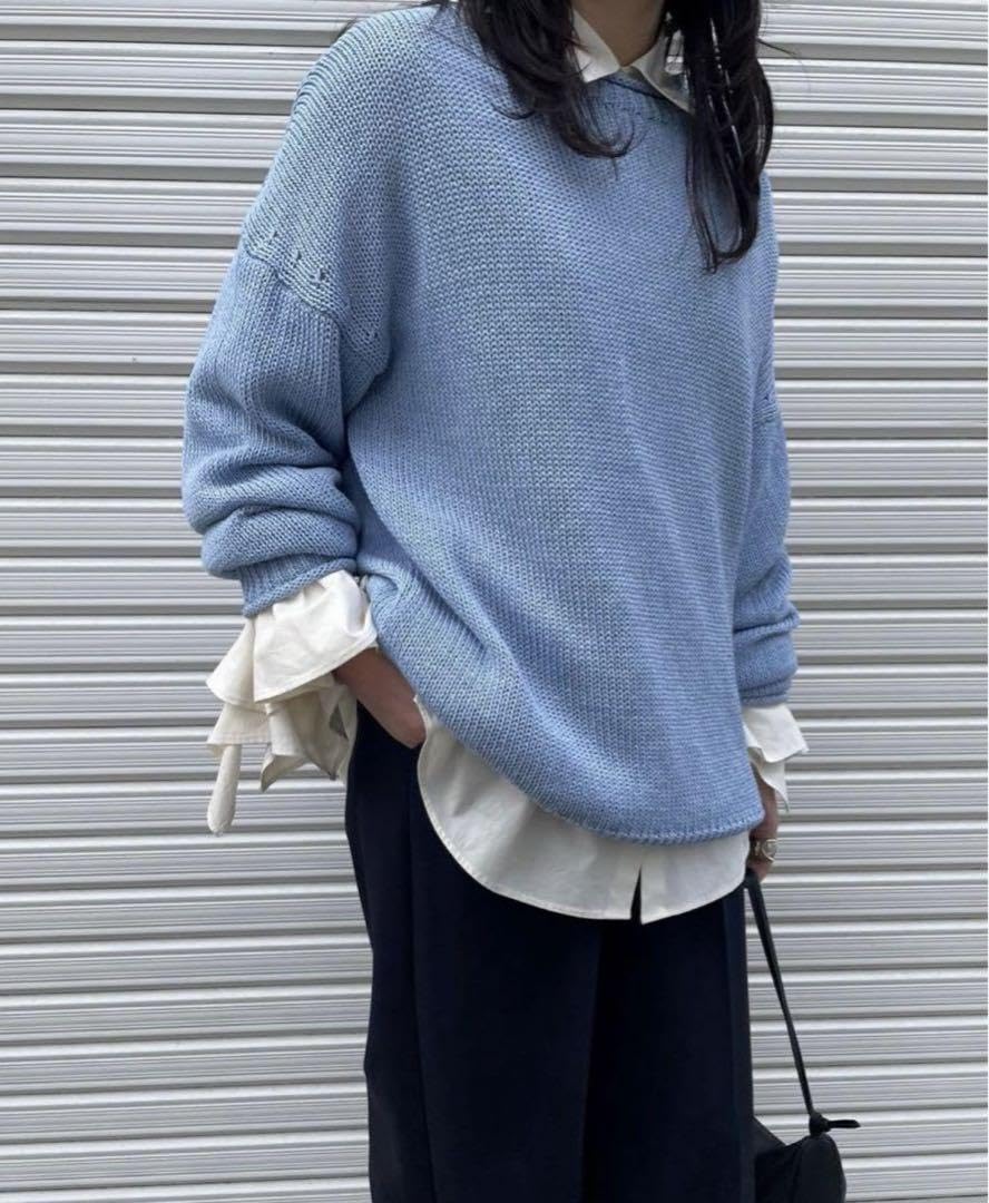 Amazon.co.jp: ETRE TOKYO 完売 ボトルネックローゲージニットプル