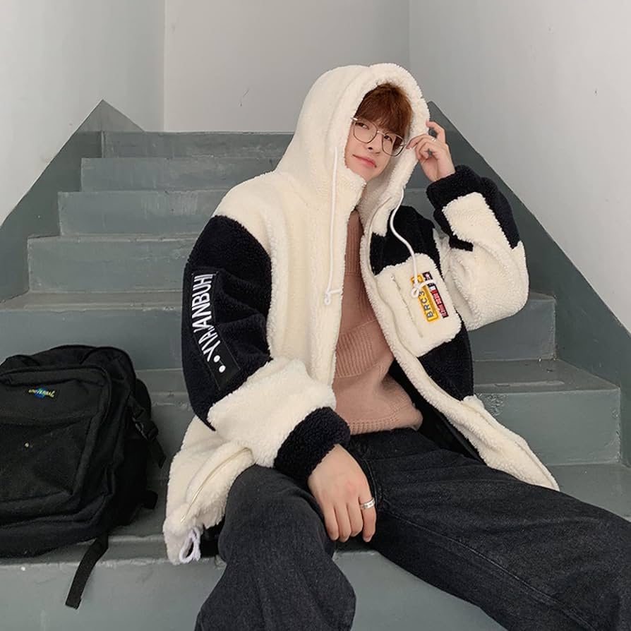 Amazon.co.jp: ボアブルゾン メンズ ボアフリース ボアジャケット