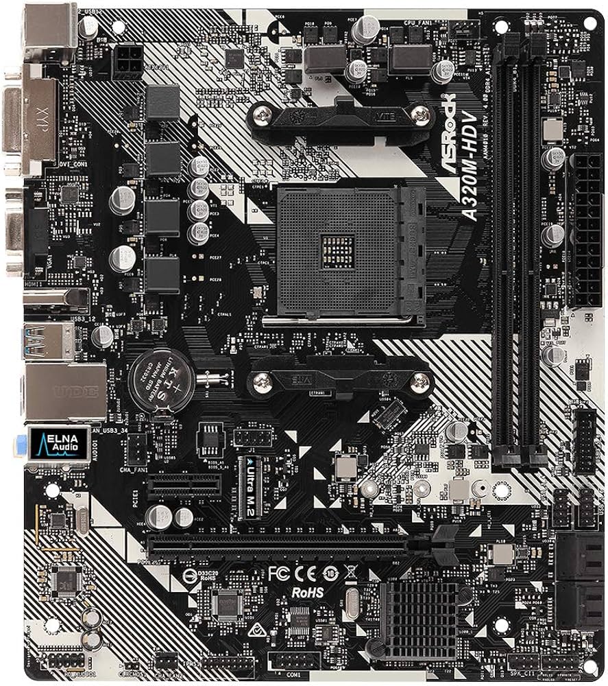 Amazon | ASRock AMD Ryzen AM4 対応 A320 チップ搭載 MicroATX