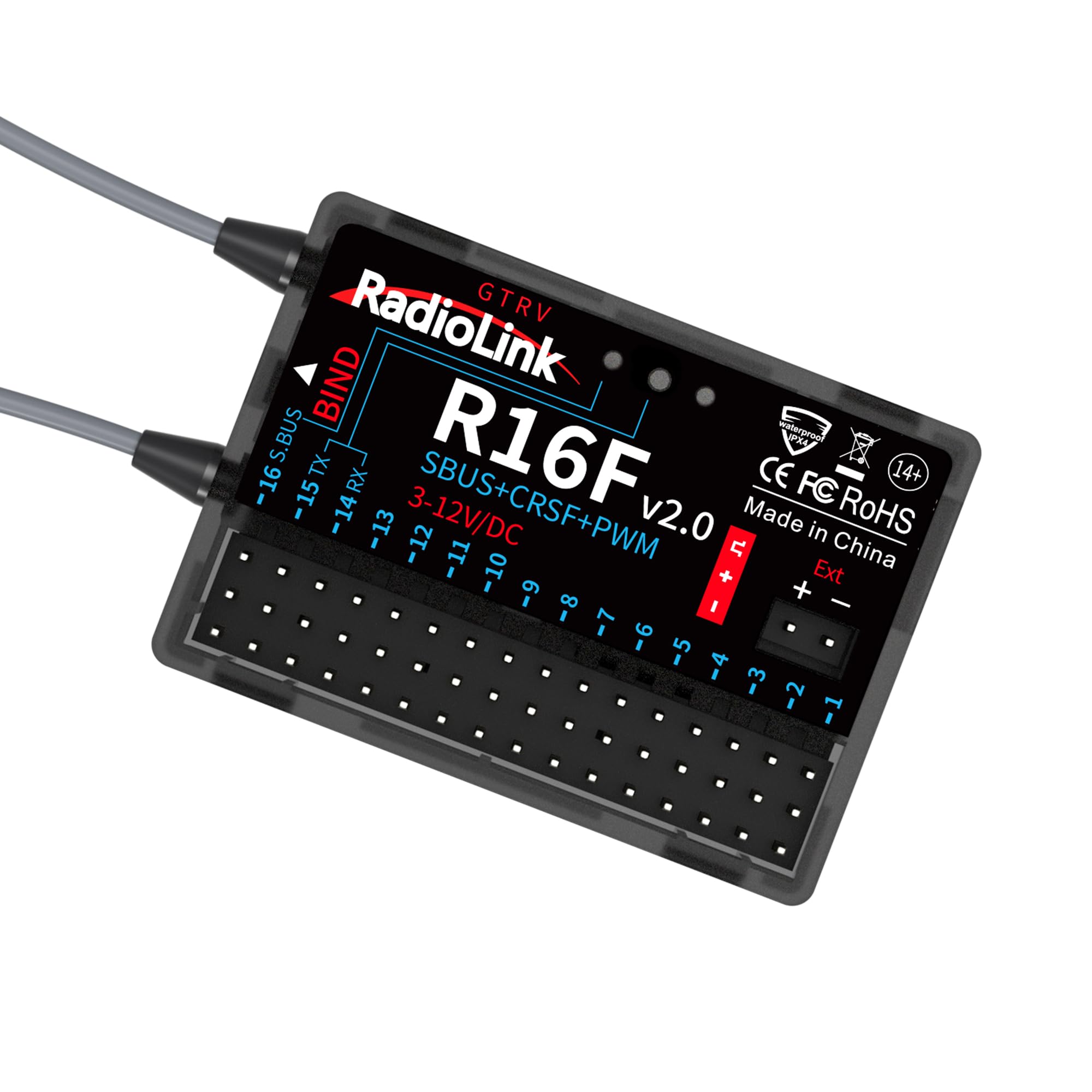Amazon.com: Radiolink R16F 16 Channels 2.4GHz RC Receiver Works