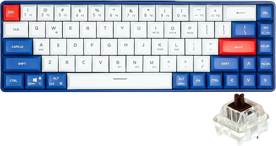 Amazon.co.jp: ZALMAN K610 (茶軸/ブルー) ゲーミングキーボード ZM