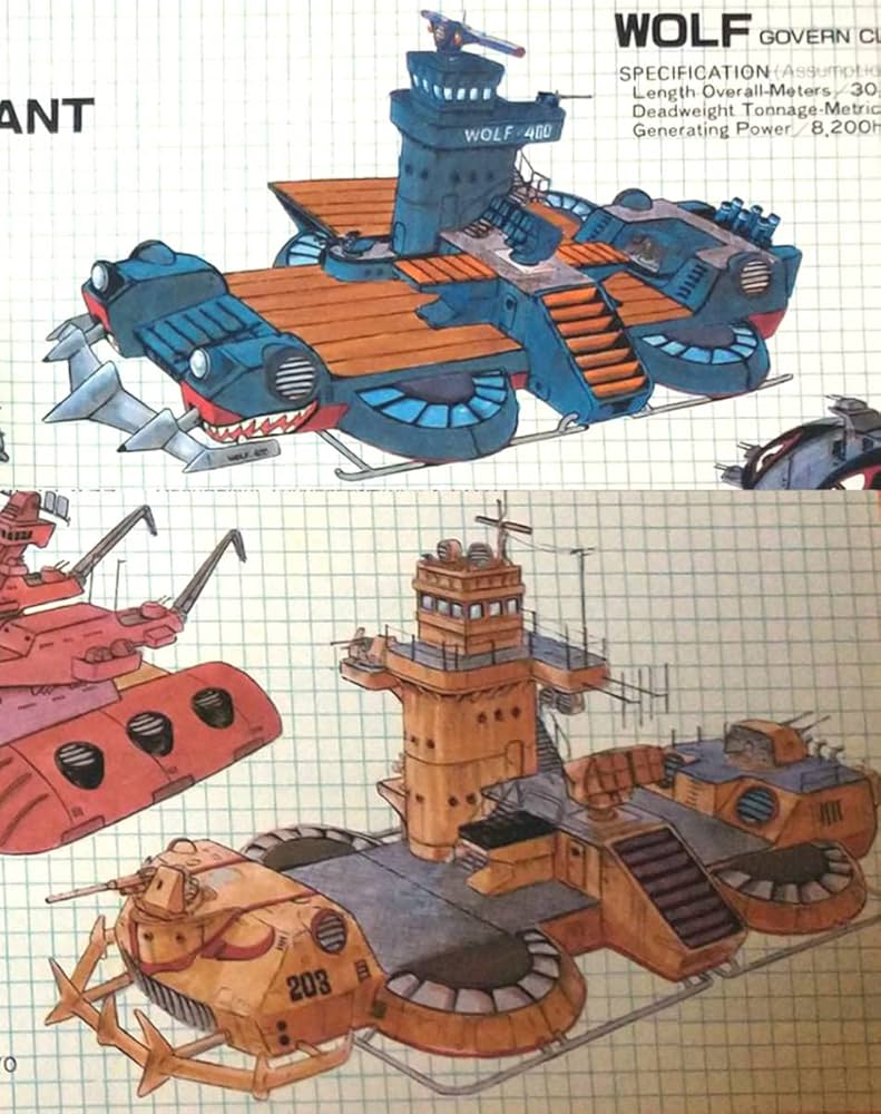 Amazon | ザブングル 1/1000 ランドシップ バッファロー＆ウルフ ②