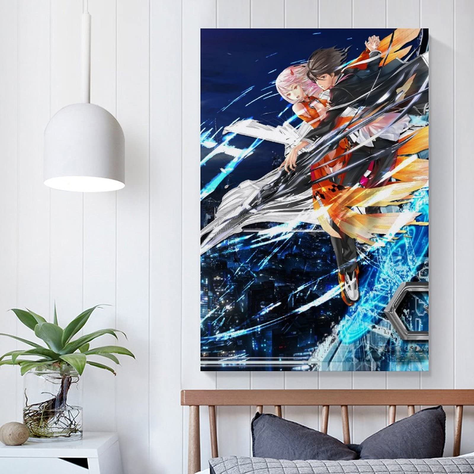 Amazon｜アニメポスターギルティクラウン桜満集と楪いのり キャンバス