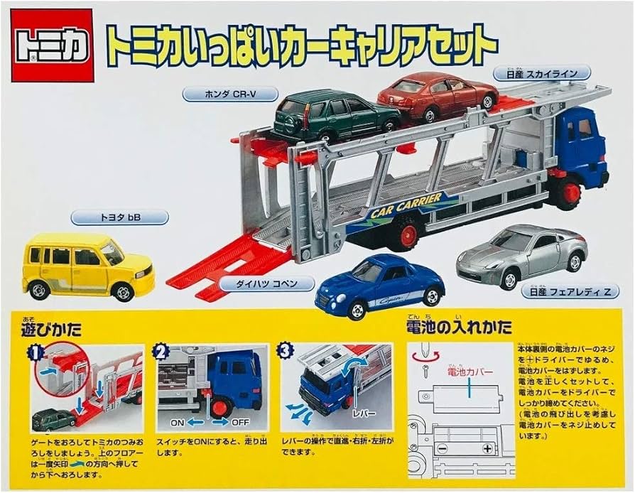 Amazon | トミカギフト トミカいっぱいカーキャリアセット | ミニカー