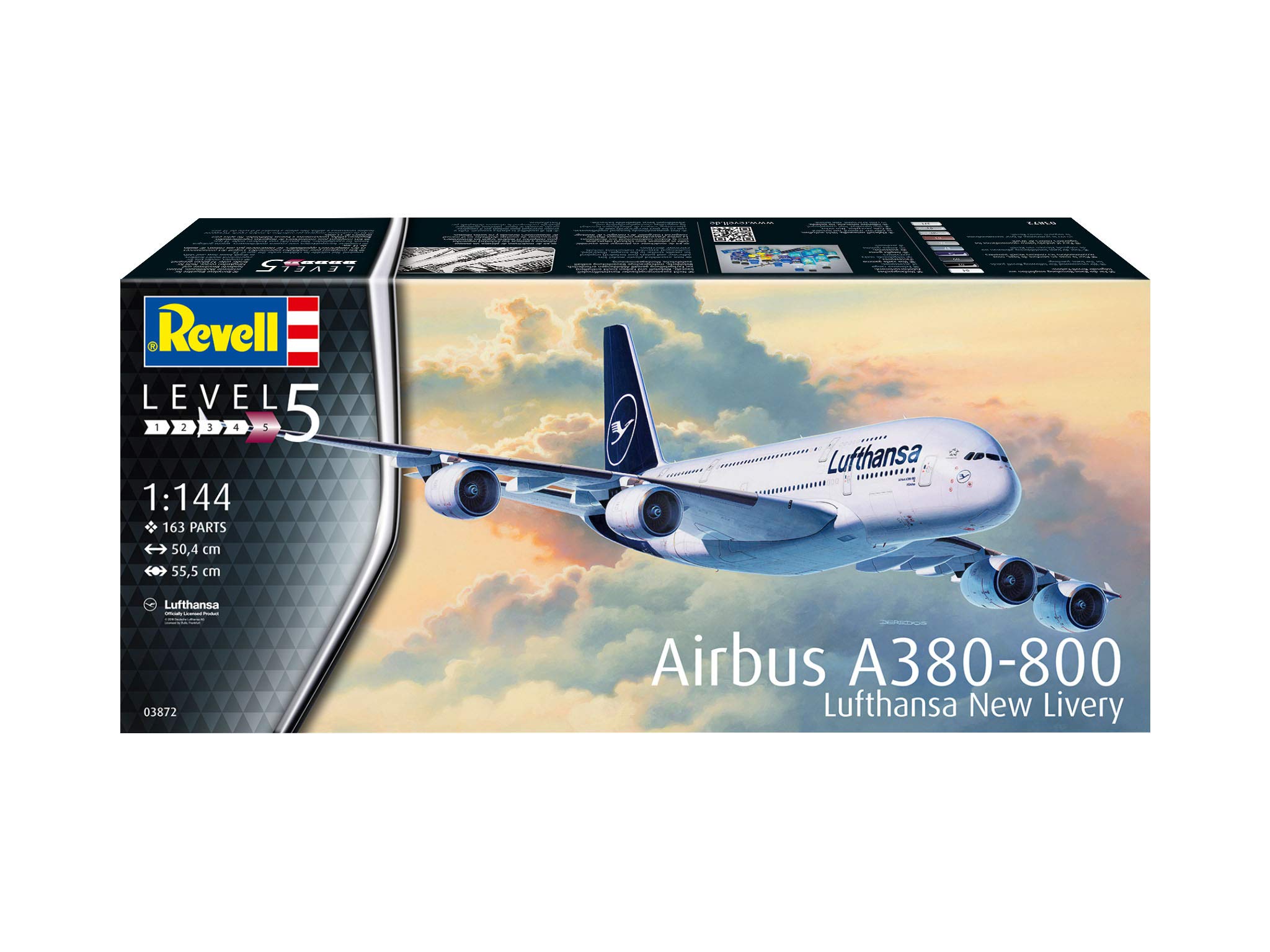 Amazon | ドイツレベル 1/144 エアバスA380-800 ルフトハンザ New