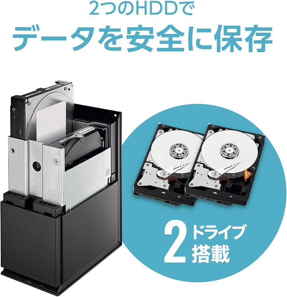 Amazon.co.jp: アイ・オー・データ NAS 2ベイ 6TB RAID1 PC スマホ