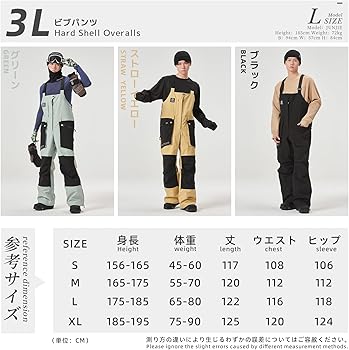 Amazon.co.jp: [TaoTech] ビブ パンツ オーバースタイル スノーボード