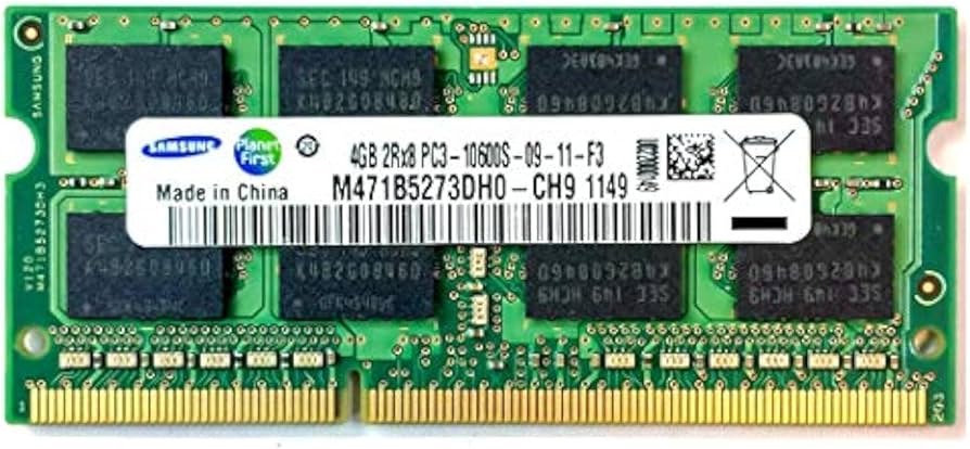 4GB (1X4GB) DDR3 1333MHZ PC3-10600 2Rx8 1.35V 204-PIN NON-ECC