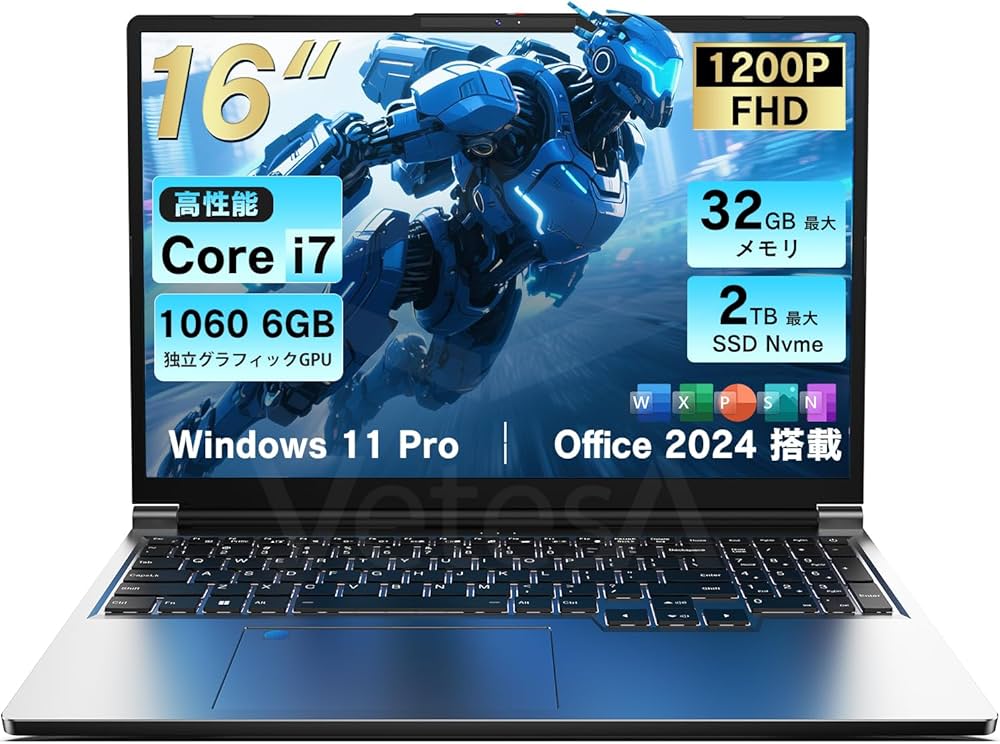 Amazon.co.jp: VETESA ゲーミングノートPC Core i7 GTX 1060 16GB