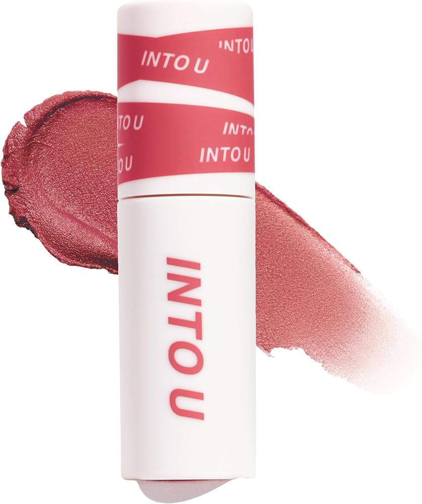 Amazon | INTO U スーパーマットリップ&チークマッド 新感覚 泥質感の