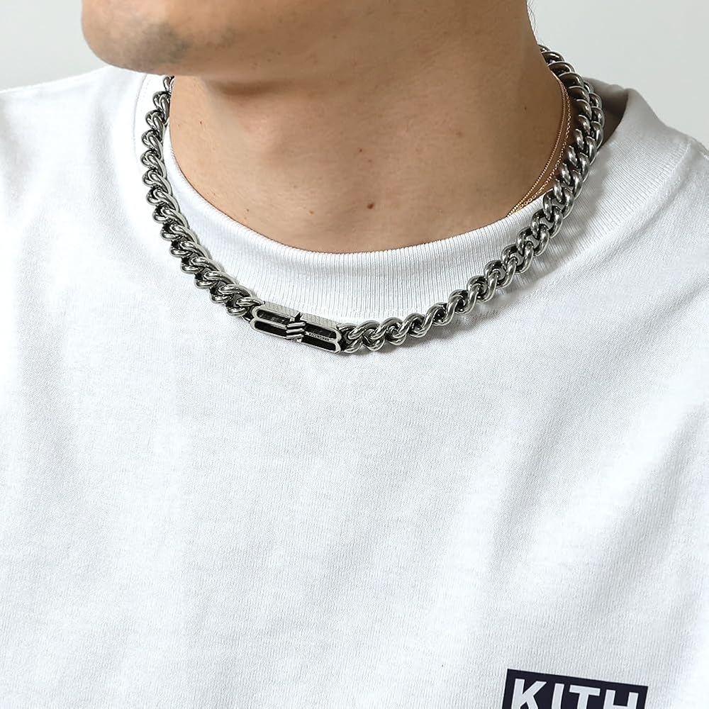 Amazon | [バレンシアガ] ネックレス メンズ アクセサリー BB ICON