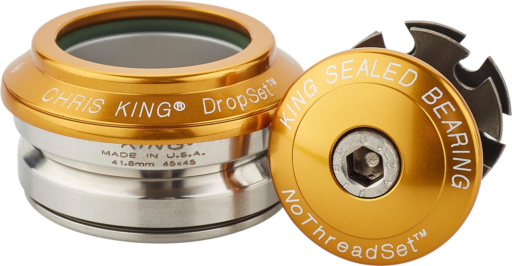 Amazon | クリスキング(Chris King) DropSet 4 Gold インテグラル規格