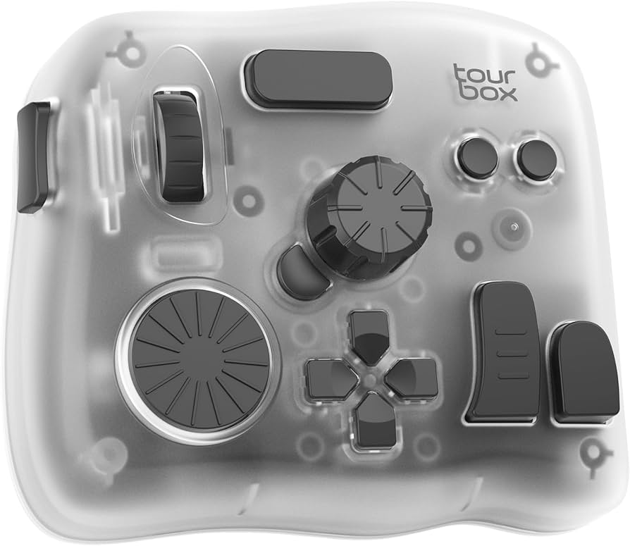 Amazon | TourBox Elite Plus、iPad 左手デバイス Bluetooth イラスト