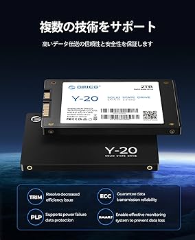 Amazon | ORICO Y20 2TB 内蔵型SSD 2.5インチ 7mm 3D NAND採用 SATAIII