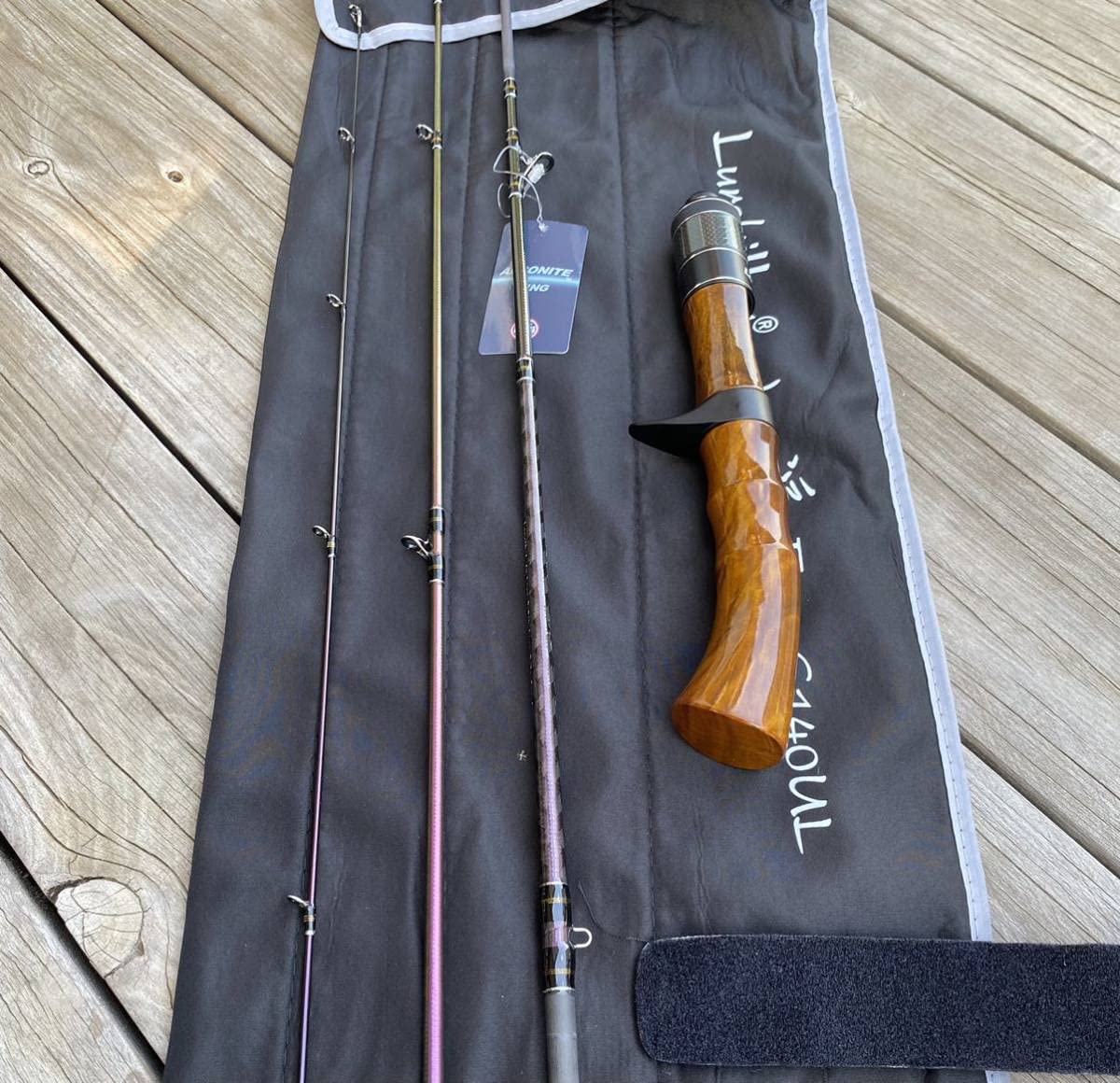 Amazon | ベイト用 ウッドグリップ ロッド B407UL トラウトロッド 渓流