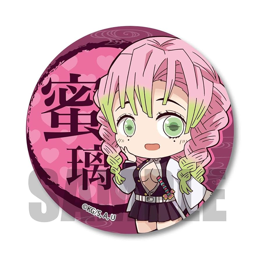 甘露寺蜜璃 和紙缶バッジ 192個 まとめ売り 甘露寺蜜璃 和紙缶バッジ