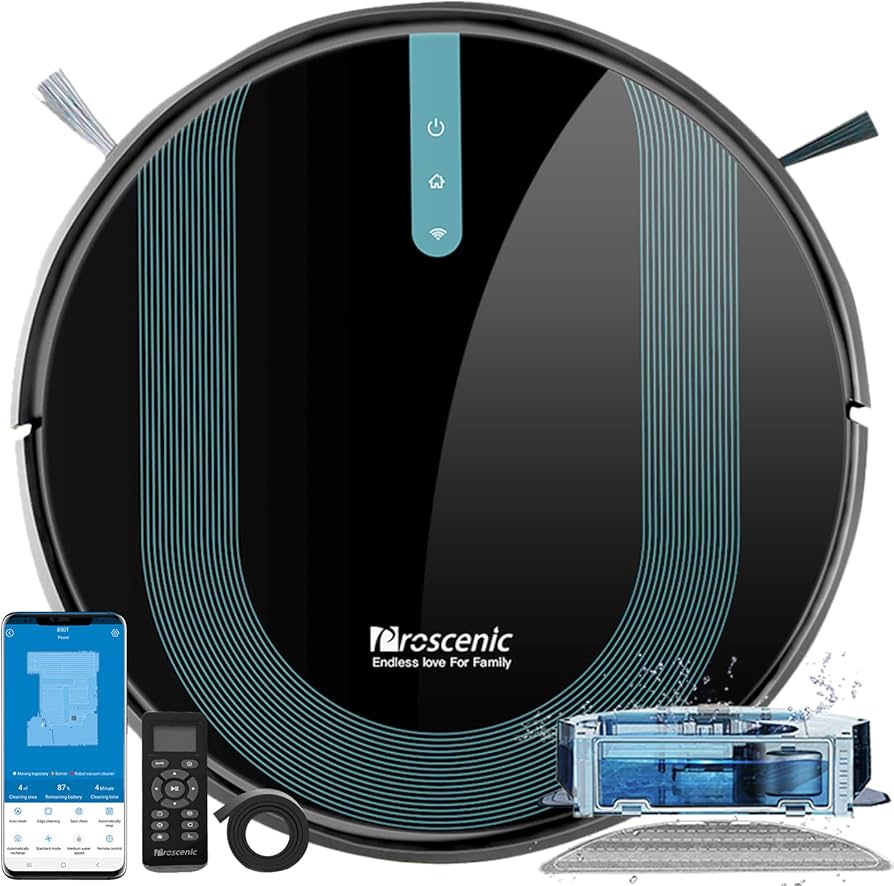 Amazon | Proscenic (プロセニック) 850T ロボット掃除機 3000Pa 超