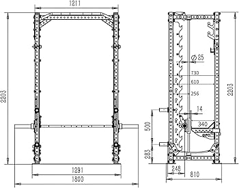 Amazon.co.jp: GentlemanFitnessClub GFC コンパクトパワーラック (01