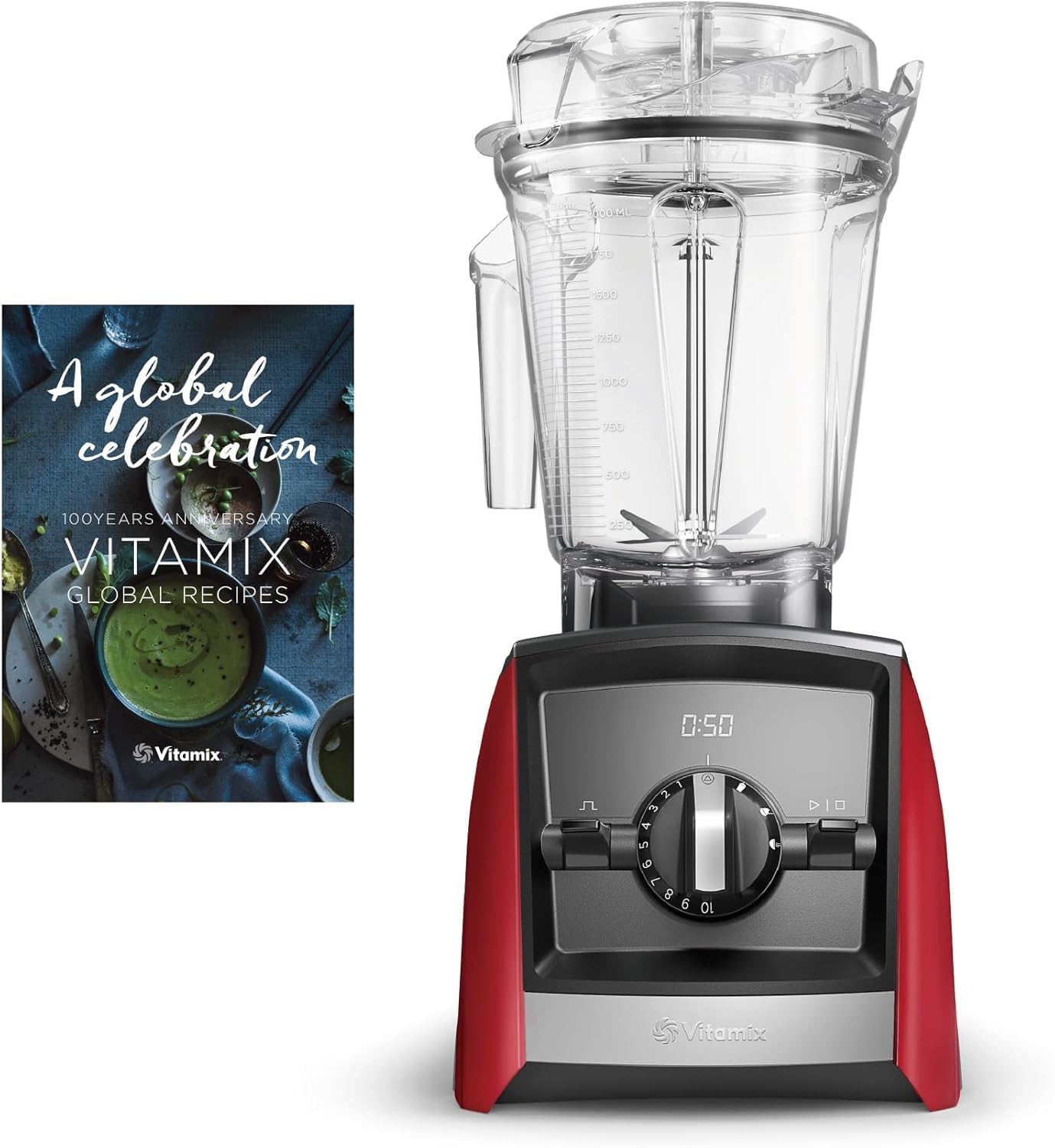 Amazon | 【公式】Vitamix A2500i レッド ミキサー 限定特典付き 1台8